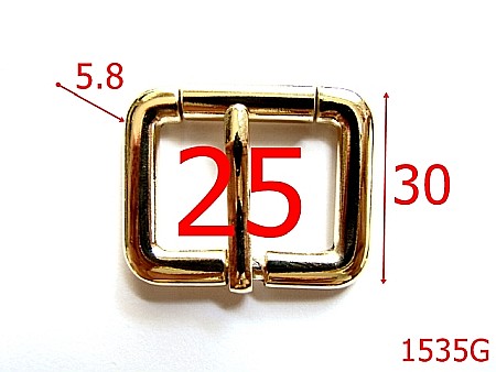 Catarame poseta - 1535G/CATARAMA CU ROLA  25 MM GOLD-25-mm-5.8-gold--7J6-7L8-7K8-7A5--AE18