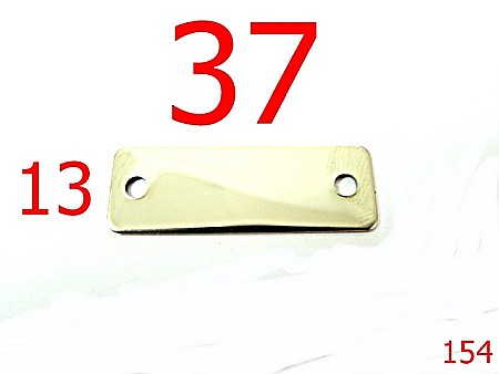 Accesorii metalice pentru marochinarie - 154/PLACUTA INSCRIPTIONABILA 37*13-37X13-mm---nichel-----P8