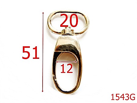 Carabine - 1543G/CARABINA 20 MM GOLD-20-mm---gold--5H7---