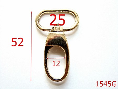 Carabine - 1545G/CARABINA 25 MM GOLD-25-mm---gold-5i7-5D6--4C3--AE26