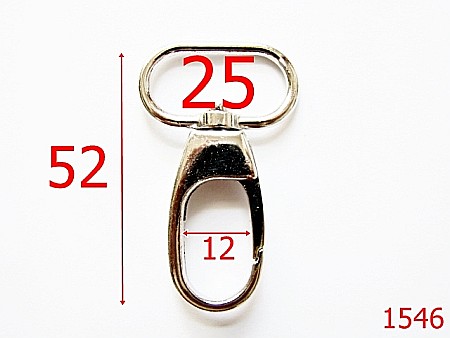 Carabine - 1546/CARABINA 25 MM NIKEL-25-mm---nichel-6A5-5A7-5J7--5H6-5B6--AE27
