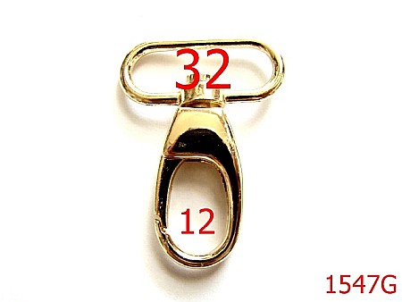 Carabine - 1547G/CARABINA 32 MM GOLD-32-mm---gold---5D2-5E3-4J3-AE28