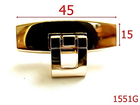 Inchizatori poseta - 1551G/INCHIZATOARE 45 MM GOLD-45x15-mm---gold-----AE37
