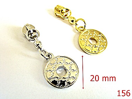 Cursori fermoar - 156/CURSOR NR 5  ORNAMENTAL-NIKEL-Nr 5-mm---nichel-----P21