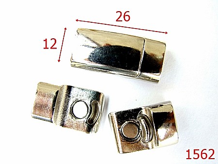 Inchizatori poseta - 1562/INCHIZATOARE  MAGNETICA BRATARA -26x12-mm---nichel-15B8--1C7--AF23