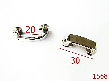 Sustinatori poseta - 1568/TRECERE PT CURELUSA DE 2 CM / NIKEL-20-mm---nichel---4F7--AF37