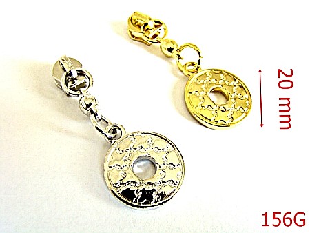 Cursori fermoar - 156G/CURSOR NR 5  ORNAMENTAL/GOLD-nr 5-mm---gold-----R24