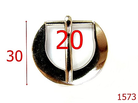 Catarame poseta - 1573/CATARAMA 20MM  /  ZAMAC/NIKEL-20-mm---nichel-6H4-6H5--6B7  --AF33