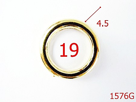 Inele rotunde - 1576G/INEL O  19MM  /ZAMAC/GOLD-19-mm-4.5-gold---4C6--AG1