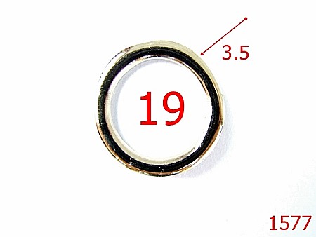 Inele - 1577/INEL O  19MM  /ZAMAC/NIKEL-19-mm-3.5-nichel---4F1--AG4