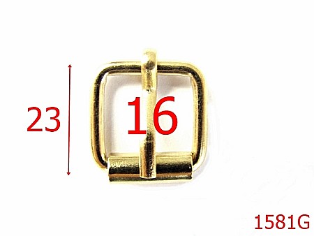 Catarame rola si 1 cui - 1581G/CATARAMA CU ROLA  16 MM-16-mm-3-gold-7K3----AG2