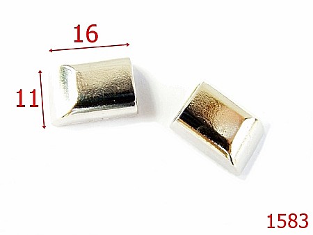 Terminatie fermoar - 1583/CAPETE METALICE PT  FERMOAR -16x11-mm---nichel-11B--11B3-4L5--AG9