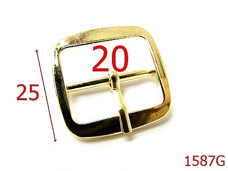 Catarame poseta - 1587G/CATARAMA 20 MM /ZAMAC/GOLD-20-mm---gold--7J6---AG22