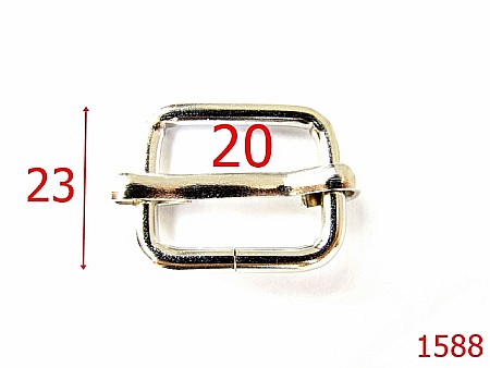 Catarame cu reglaj - 1588/CATARAMA CU REGLAK 2 CM/NIKEL-20-mm-3.5-nichel-SOLD 1-1B8-AG16