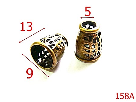 Accesorii confectii - 158A/CAPETE  SNUR -9-mm---antic-15A5--15A5--V25