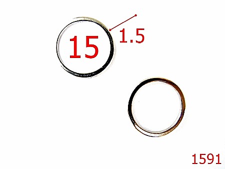 Inele rotunde - 1591/INEL O  15 MM /NIKEL-15-mm-1.5-nichel-4F33----AF27