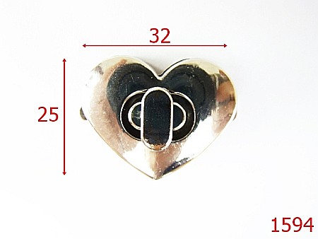Inchizatori poseta - 1594/INCHIZATOARE POSETA 32X25 / NIKEL-32x25-mm---nichel---12G6--AG11