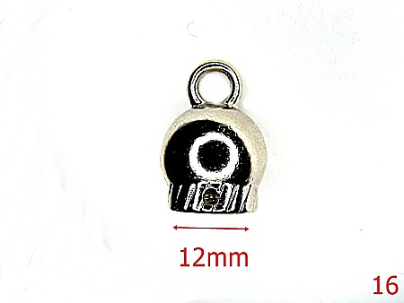 Clopotei poseta - 16/CLOPOTEL ORNAMENTAL -12-mm---nichel-----P19