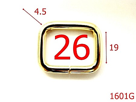 Inele dreptunghiulare - 1601G/INEL DREPTUNGHIULAR 26 MM/GOLD-26-mm-4.5-gold---3K2--AG28