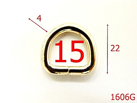 Inele - 1606G/INEL D  15MM -LIGHT GOLD-15-mm-4-gold-2D1--2D4-3D5--AG33/S42/S43