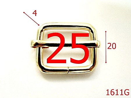 Catarame cu reglaj - 1611G/CATARAMA REGLAJ 25 MM/GOLD-25-mm-4-gold--4j8-4H8-4H7-1D7-6G2--AM25