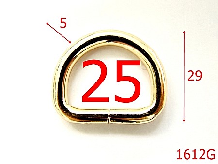 Inele - 1612G/INEL D  25 MM /GOLD-25-mm-5-gold---3A5--AG39