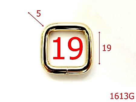 Inele dreptunghiulare - 1613G/INEL PATRAT 20 MM /GOLD-19-mm-5-gold---3K1/3K2--AG40