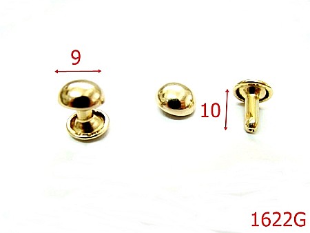 Riveti Capse rapide - 1622G/BUMBI 9 MM /GOLD-9-mm---gold---4J4--AB18