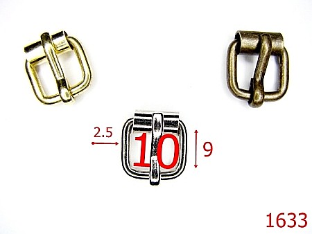 Catarame rola si 1 cui - 1633/CATARAMA CU ROLA 10 MM NIKEL-10-mm-2.5-nichel-7E.8-7F6--7C7-6J3--AH37