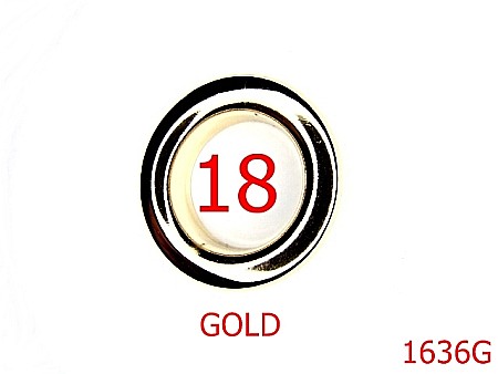 Ocheti - 1636G/OCHET 18 MM  GOLD-18-mm---gold---2D6--AH40