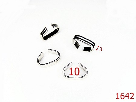 Accesorii metalice pentru marochinarie - 1642/ELEMENT LEGATURA  10 MM NIKEL-10-mm---nichel-15A2--11C4-4I8--AH10