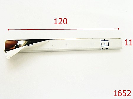 Accesorii metalice pentru marochinarie - 1652/MARGINE METALICA 120 MM NIKEL-120-mm---nichel---4I5-4H5-AH18