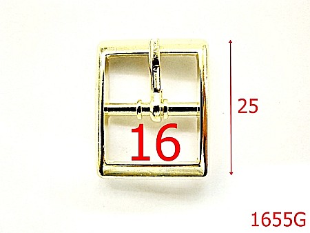 Catarame poseta - 1655G/CATARAMA 26MM GOLD-16-mm---gold--7J5---AH10