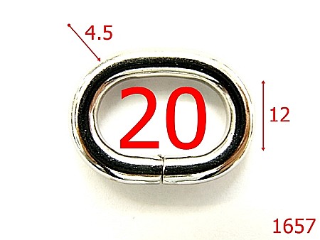 Inele ovale - 1657/INEL OVAL 20 MM NIKEL-20-mm-4.5-nichel---3i6--AH6