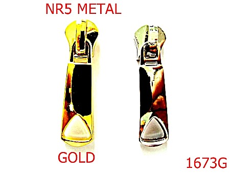 Cursori fermoar - 1673G/CURSOR NR 5  PT FERMOAR METALIC /GOLD -nr 5-mm---gold---2E3--AB35