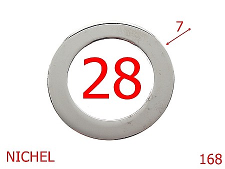 Inele - 168/INEL ZAMAC 28 MM-28-mm-7-nichel---4A5--
