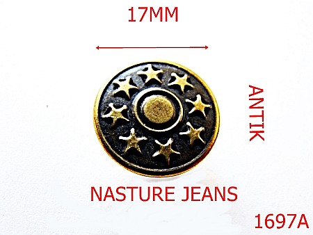 Nasturi - 1697A/NASTURE METALIC  JEANS /ANTIC-17-mm---antic---15A5-4k8--AI5
