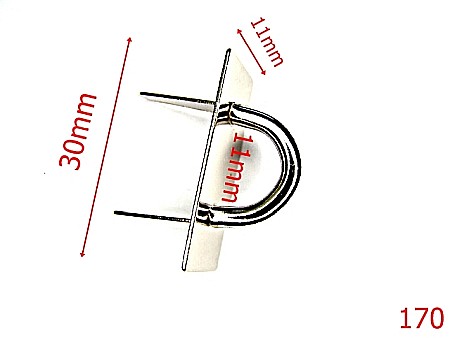 Sustinatori poseta - 170/SUSTINATOR LATERAL-30X11-mm---nichel---3J8--P17
