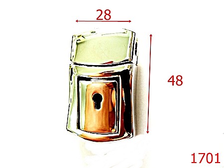 Inchizatori servieta - 1701/INCHIZATOARE BORSETA 28X48 NIKEL-28x48-mm---nichel-----V31