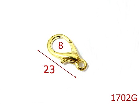 Carabine - 1702G/CARABINA LANT 8MM-3-mm---gold--5D9-5A6-13F11--AG17