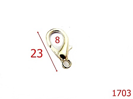 Carabine - 1703/CARABINA LANT 8MM/NIKEL-3-mm---nichel--5S8-13F11--