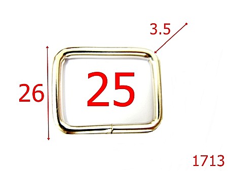 Inele dreptunghiulare - 1713/INEL DREPTUGHIULAR 25MM/NIKEL-25-mm-3.5-nichel-3L6-3L4--3H3-3G3-7E3-X31