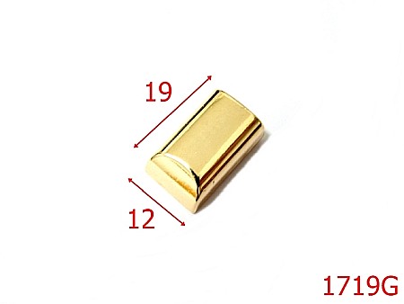 Terminatie fermoar - 1719G/CAPAT FERMOAR/LIGHT GOLD-12x19-mm---gold-11B--11B3-4L5--Y24