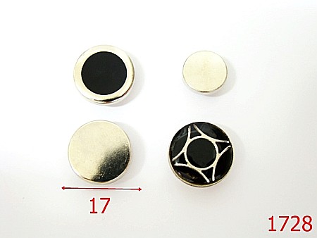 Riveti Capse rapide - 1728/CAPAC BUTONI MANUSA 17MM/MODEL3-17-mm---nichel-----AI3