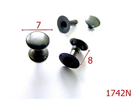 Capse rapide - 1742N/CAPSE RAPIDE SIMPLE 7*8MM/NEGRU-7-mm---negru-16B15----