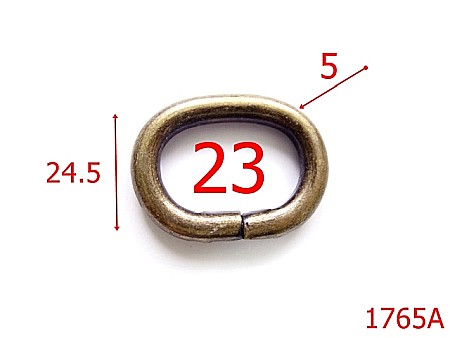 Inele ovale - 1765A/INEL OVAL 23MM/ANTIC-23-mm-5-antic---3F6--AJ7