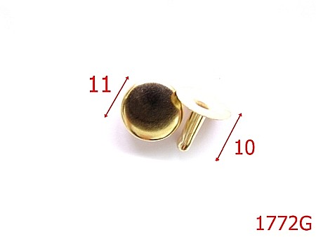 Capse rapide - 1772G/CAPSE RAPIDE SIMPLE 11MM/GOLD-11-mm---gold-16B17----