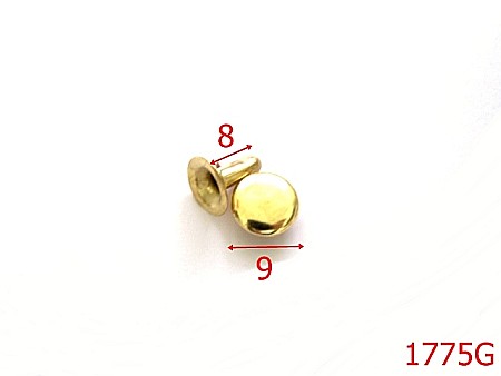 Capse rapide - 1775G/CAPSE RAPIDE SIMPLE 9MM/GOLD-9-mm---gold-16B18----