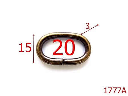 Inele ovale - 1777A/INEL OVAL 20MM/ANTIC-20-mm-3-antic---3I6--AI37