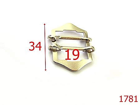 Accesorii confectii - 1781/CATARAMA CU REGLAJ CONFECTII 19MM/NIKEL-19-mm---nichel--1B3-6H6--AJ13